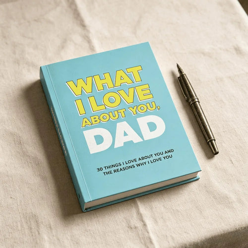 What I Love about You Dad Daughters Sons English Paperback 30 Sentimental Reasons Father'S Day Keepsake Free Shipping